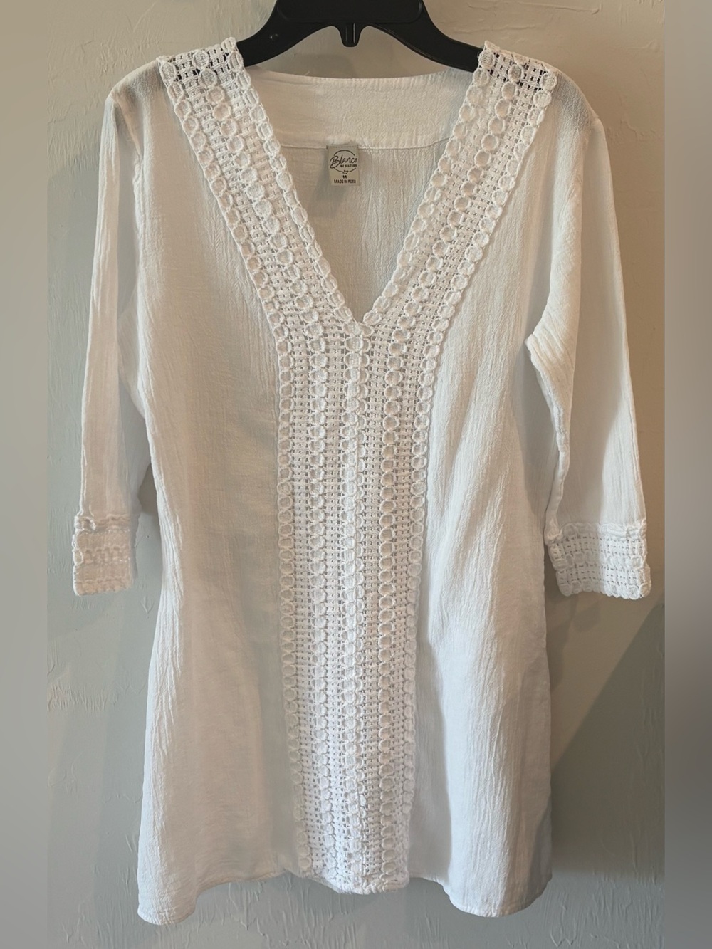 Blanco By Nature 100% Cotton Knit Cover Up